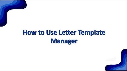 How to Use the Letter Template Manager in Myflowsoft | HRMS User Manual