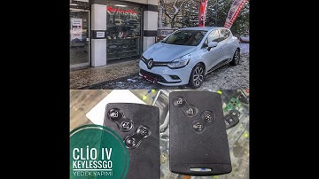 Renault Clio IV KeylessGo Yedek Yapımı | Spare Key Programming