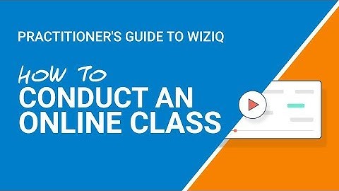 Help Guide: How to Conduct a Live Class
