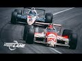 Emerson Fittipaldi Collides With Al Unser Jr On The Closing Laps Of 1989 Indianapolis 500 