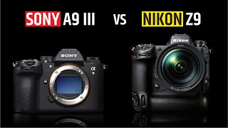 Sony A9 III vs Nikon Z9 - Battle of Flagship Mirrorless Camera!