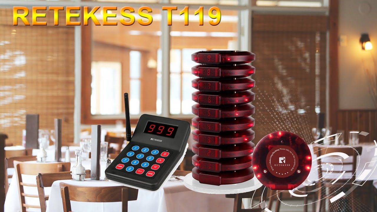 how to use retekess t119 restaurant pager