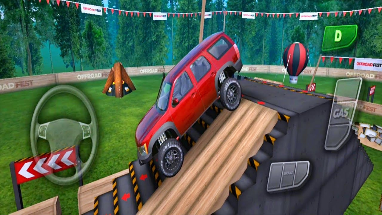 Red SUV Driving - Offroad Fest - 4x4 SUV Simulator - New Android Gameplay
