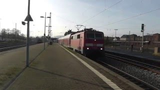 111 204 mit Abschieds Pfiffen und 111 082 nach Rotenburg