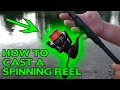 HOW TO Cast A SPINNING Reel. (EASY Fishing Tips)