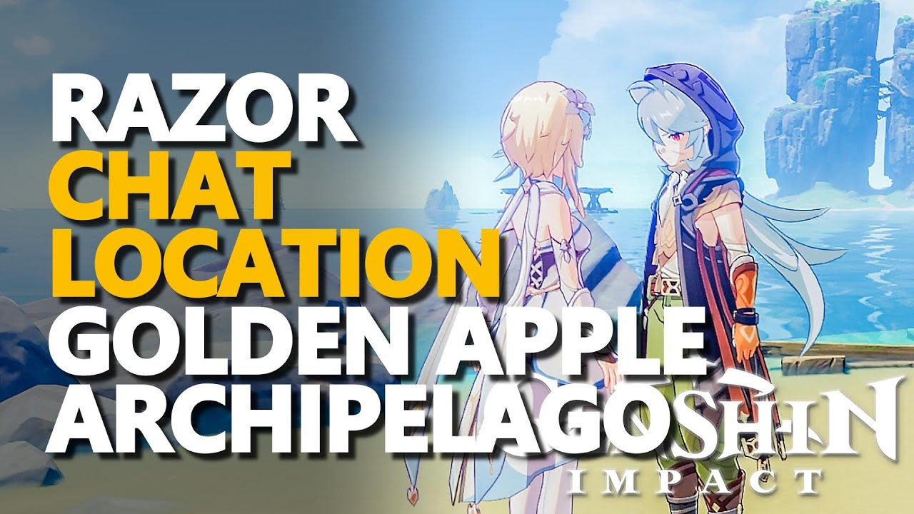 Golden Apple Archipelago Razor Chat Genshin Impact Location Islands Youtube