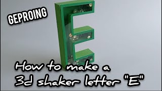 How to make a 3d shaker letter 