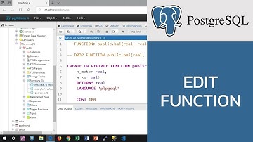 สอน PostgreSQL: การแก้ไขฟังก์ชัน (modify function) ด้วย pgAdmin และ psql