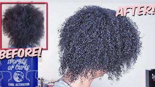 I used WORLD OF CURLS Curl Activator with Hair gel on my Type 4 Hair | SECOND TEST!