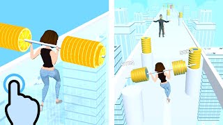 Weight Runner - Barbell Weight Muscle Girl Run - All Levels iOS Android GamePlay screenshot 4