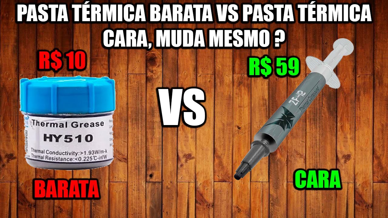 Pasta térmica cara vamos comparar ZF-12 DE R$ 59 VS Pasta térmica ...