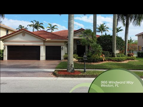 966 Windward Way, Weston, FL home video tour