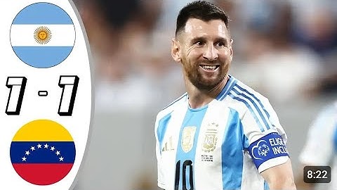 Argentina VS Venezuela 1-1 Resumen completo y Goles #argentina  #venezuela