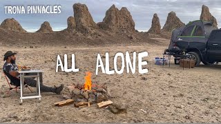 My First Time DISPERSED Truck Camping / Grilling Burgers at Trona Pinnacles in Napier Backroadz Tent