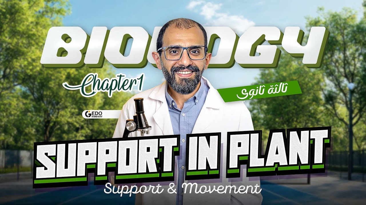 Support in Plants 3rd Secondary 🌿 Biology Chapter 1 | الدعامة في النباتات تالتة ثانوي