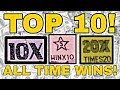 TOP 10 ALL TIME! Best wins on MY CHANNEL! Texas Lottery scratch off tickets