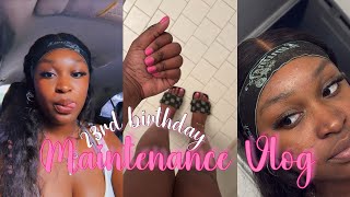 Maintenance Vlog: 23rd Birthday Prep💋 | Hair, Nails, Lashes, ChitChat + More! | PRETTYGIRLCAH