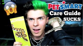 Reviewing PetSmart's Ball Python Care Guide! (it's trash)