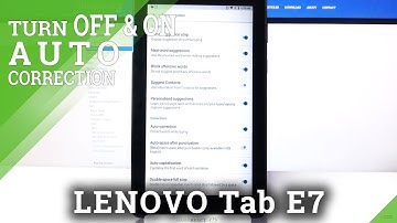 How to Enter Text Correction Options in Lenovo Tab E7 - Enable Autocorrection Feature
