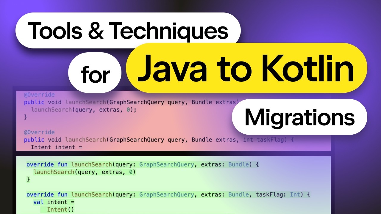 Tools & Techniques for Java to Kotlin Migrations | Panel Discussion ...