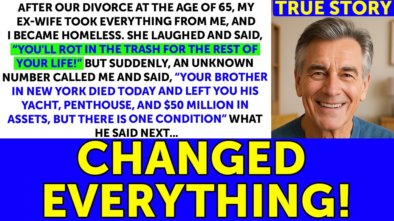 After Our Divorce At The Age Of 65, My Ex-wife Took Everything From Me, And I Became Homeless.