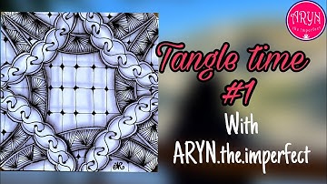 Tangle time #1 || Draw with ARYN || Noom by Zentangle Inc | easy drawing step by step