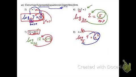 8.4 Intro to Logarithms