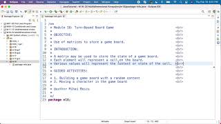 Java JEM18 Turn based board game - Introduction
