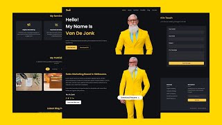 Portfolio Website Design using HTML, CSS, and JavaScript || Free Source Code