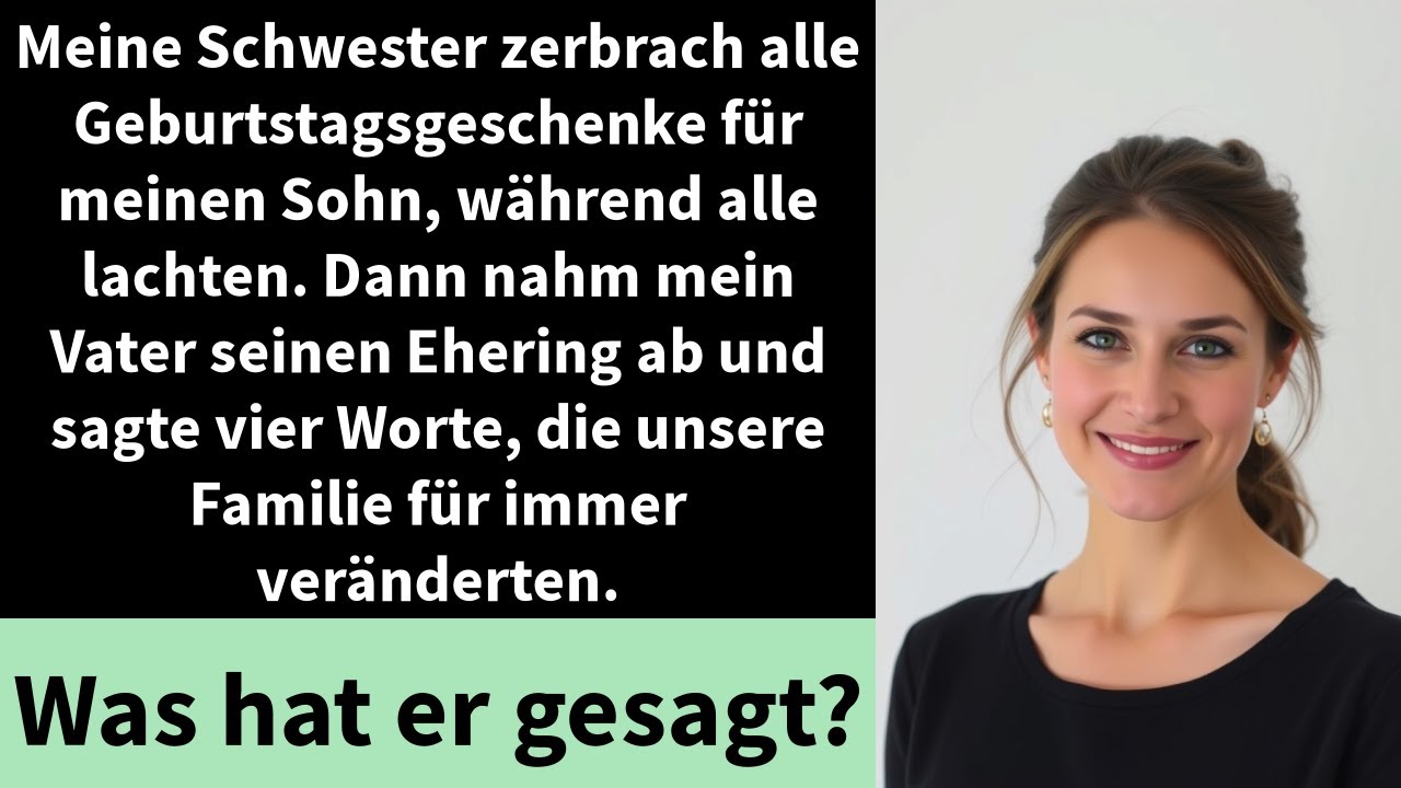 Meine Schwester zerbrach alle Geburtstagsgeschenke für meinen Sohn, während alle lachten.