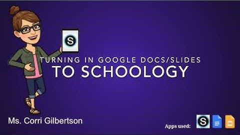 Turning in Google Files to Schoology