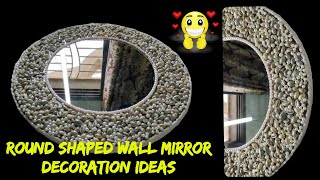 Round shaped wall mirror decorating ideas