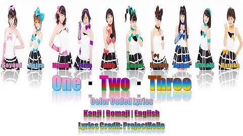 モーニング娘。- One・Two・Three Lyrics (Color Coded JPN/ROM/ENG)