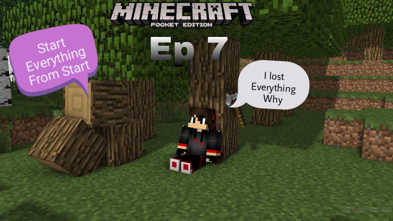 I Lost Everything ,A new world in Minecraft | Minecraft Pe ( Ep 7) in ...