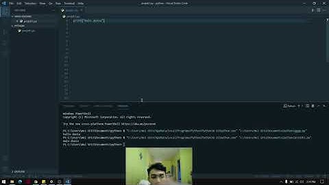 Tutorial menggunakan python di VSCODE