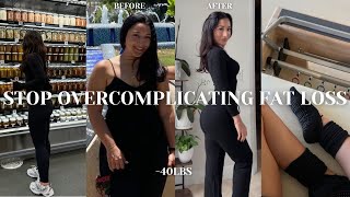 STOP overcomplicating your WEIGHTLOSS | 5 tips for beginners, spicy & blunt