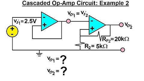 Electrical Engineering: Ch 5: Operational Amp (21 of 28) Cascaded Op-Amp Circuit: Example 2