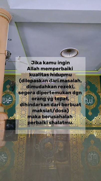 Perbaiki Shalat = memperbaiki hidup #shalat #muslim #islam #fiqh