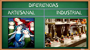 ¿Cuál es la diferencia entre un proceso industrial y artesanal?