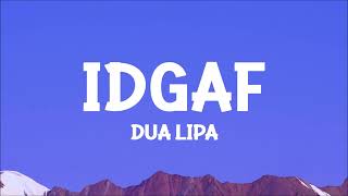 @dualipa  - IDGAF (Lyrics) Resimi