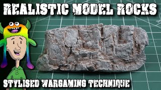 Modelling Realistic Rocks - Stylised Wargaming Technique