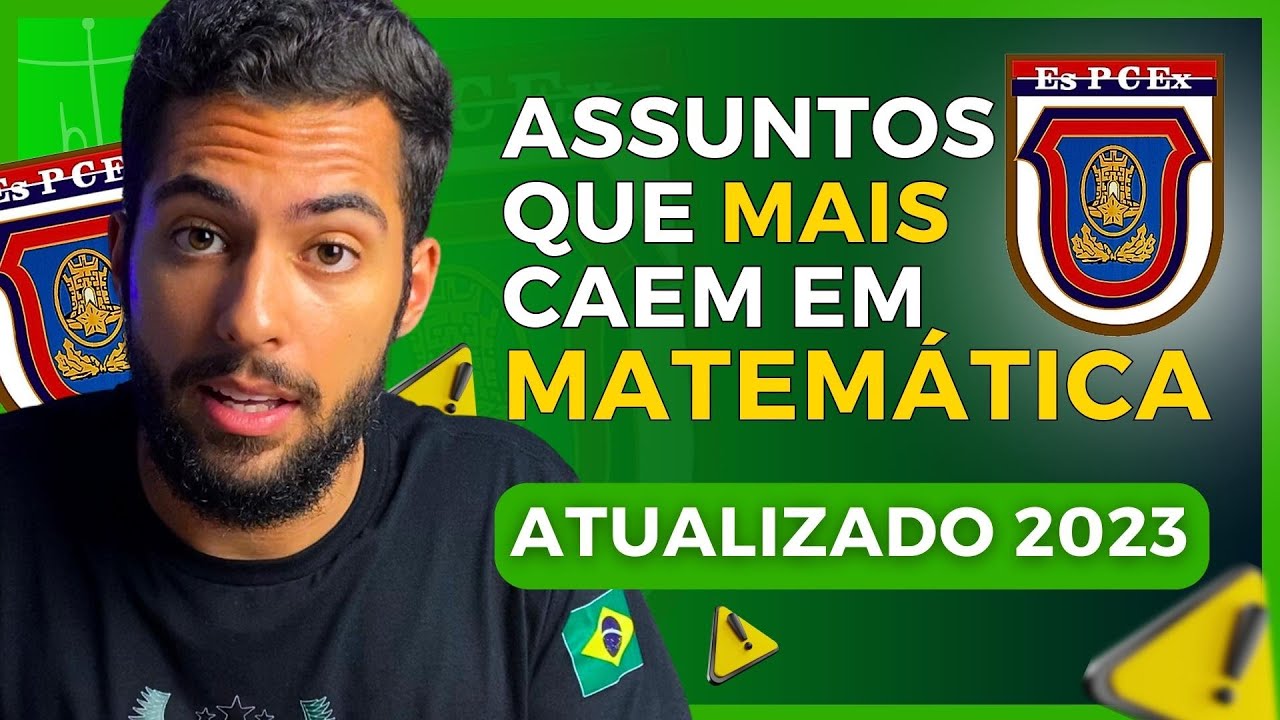 Assuntos de MATEMÁTICA que MAIS CAEM na ESPCEX (ATUALIZADO 2023) - YouTube