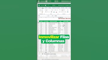 Inmovilizar Filas y Columnas simultáneamente en Excel #excel #microsoft #exceltips