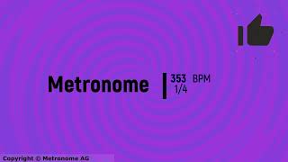 353 BPM 1/4 Metronome