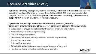 SAMHSA Building Communities of Recovery (BCOR) Pre-Application Webinar