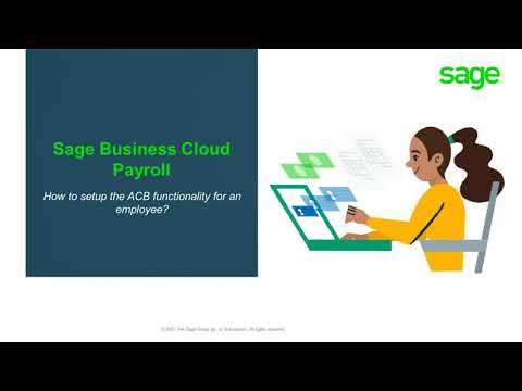 Sage Business Cloud Payroll - How to setup the ACB functionality?