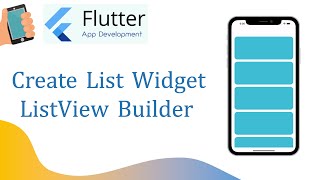 LISTVIEW BUILDER 2023 | Create List of Widgets Flutter #flutter #appdevelopment