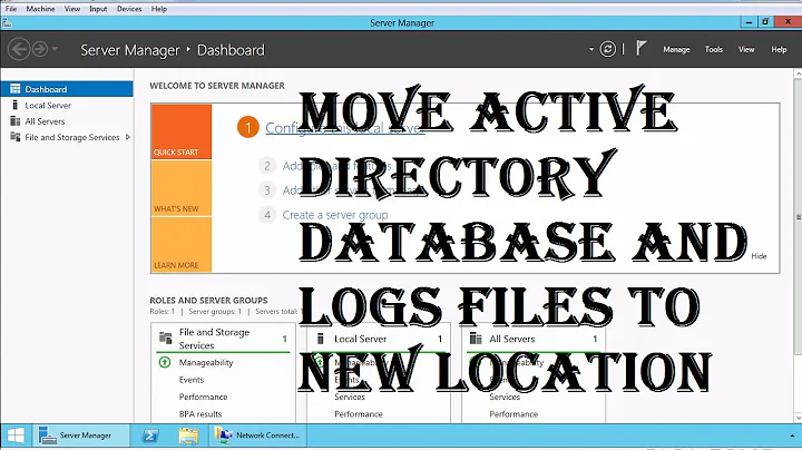 26. Relocating Active Directory Database and Logs Files