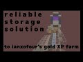 Reliable storage solution for ianxofours gold xp and wither skeleton farm 120