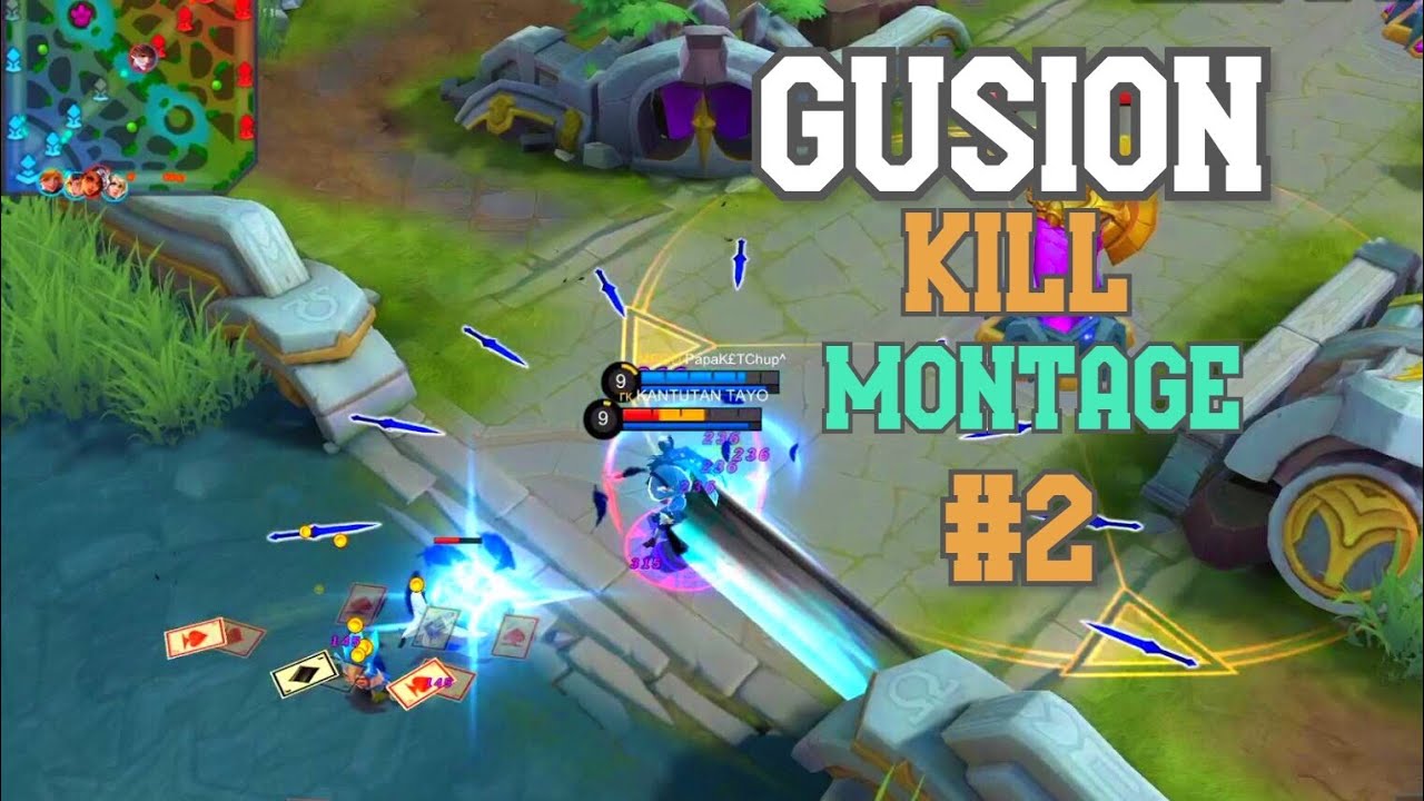 GUSION KILL MONTAGE #2 (1 SEC KILL MONTAGE)~PAPAKETCHUP